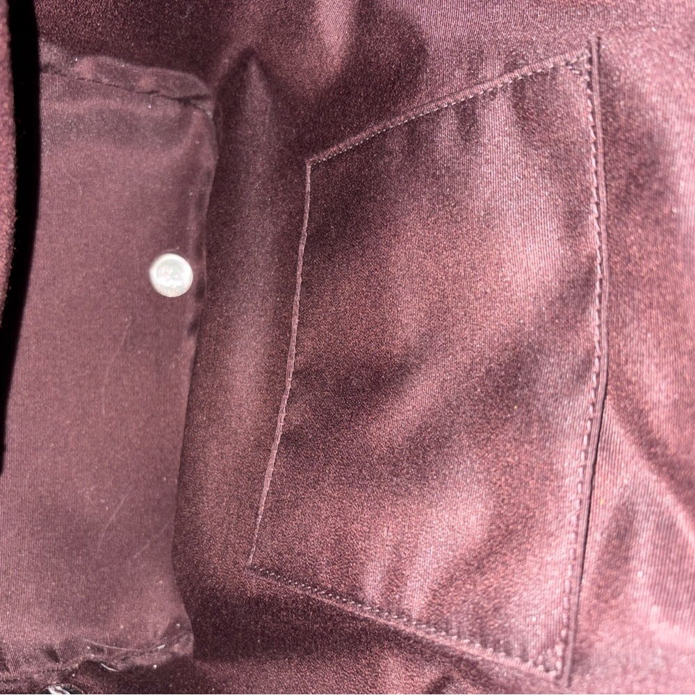 Coach Black Leather Drawstring Backpack with Gold Hardware - Picture 14 of 14